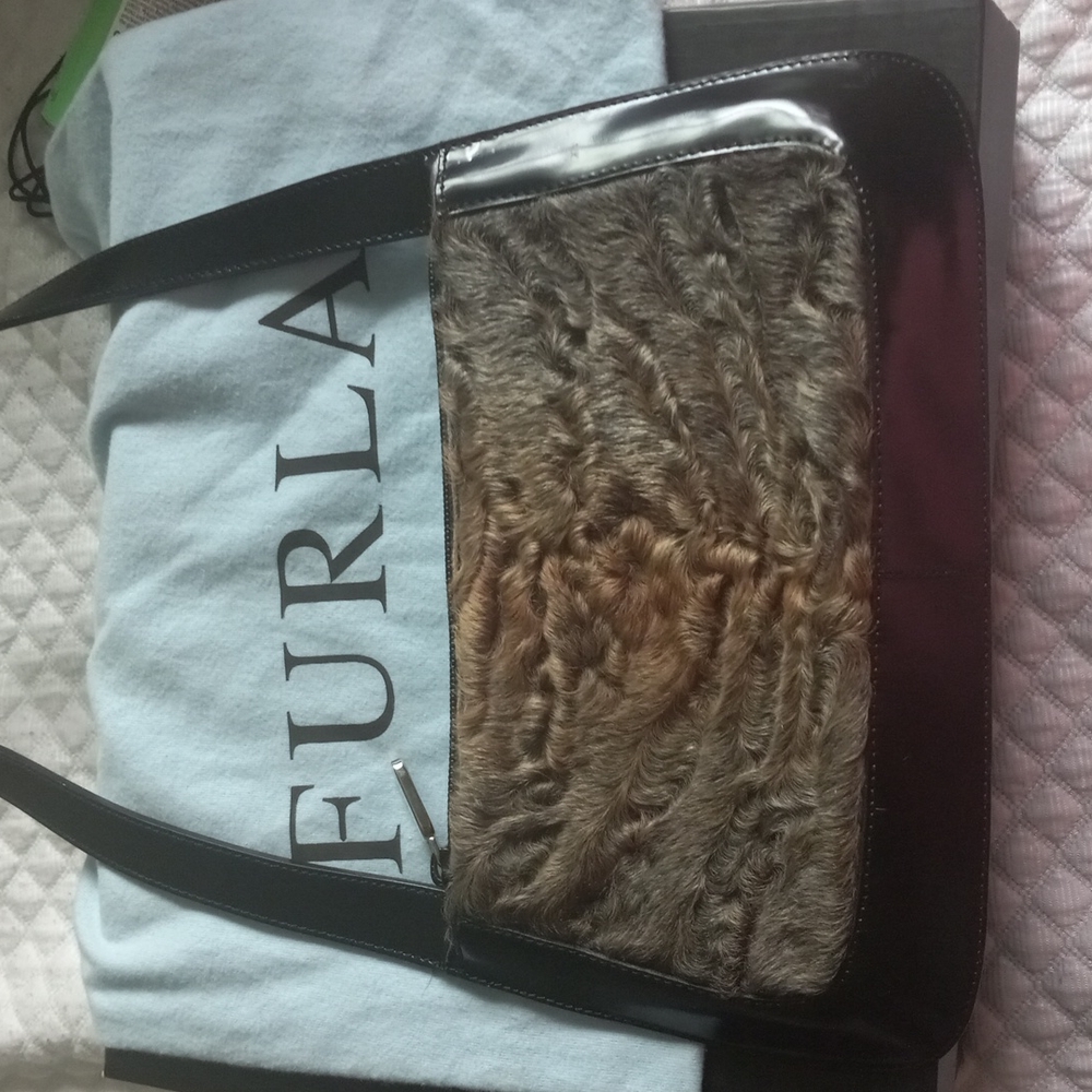 Furla animal skin purse